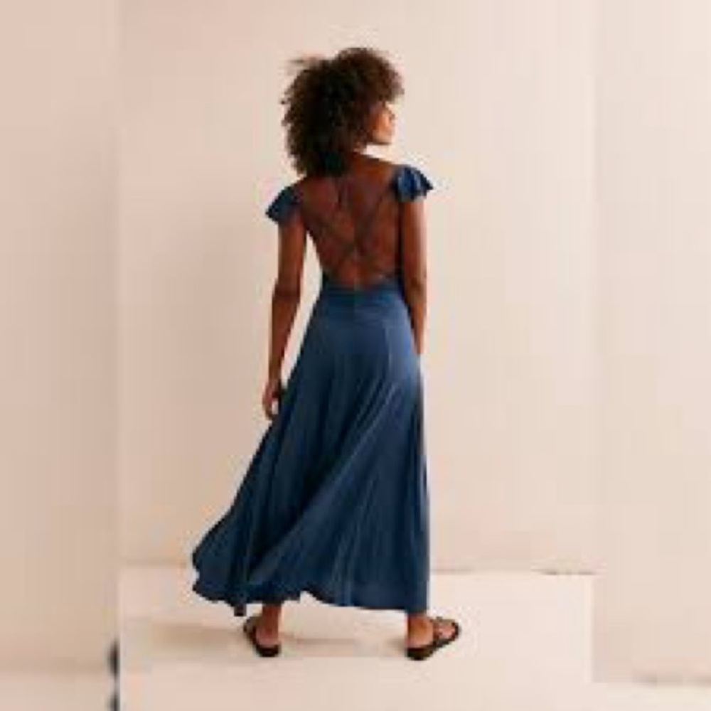 Free People Louisa Maxi Dress Size Large - Picture 3 of 8
